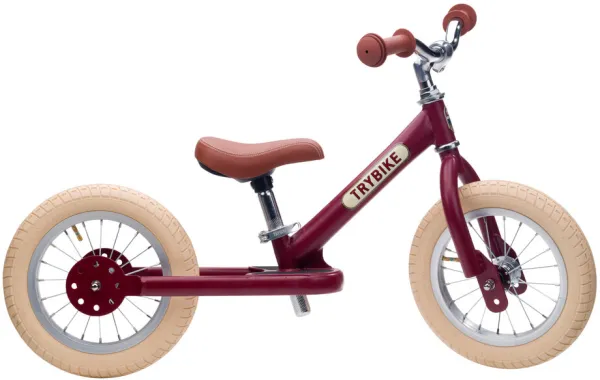 Balanscykel, 2-hjulig, Vintage röd
