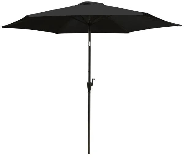 Parasol med tilt svart 3m