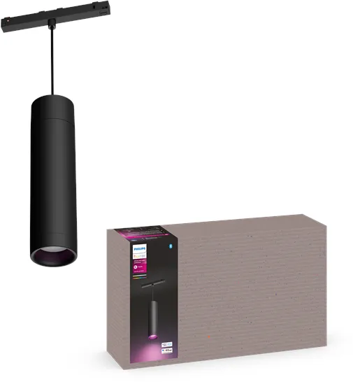 Philips Hue Perifo takpendellampa cylinder - svart