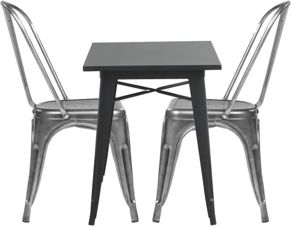 Homeville LaCroix svart/klar stål