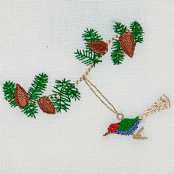 Langkilde & Søn - Julservett med fågel