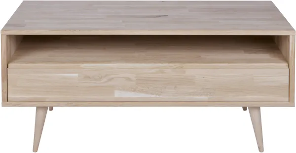 WOOOD Tygo TV-bord, m. 1 rum og 1 skuffe - natur ek (100x44)